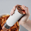 Tower Rose Gold Electric Salt And Pepper Mill -  White