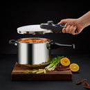 Tower Express 6 Litre Stainless Steel Pressure Cooker 22cm - Silver