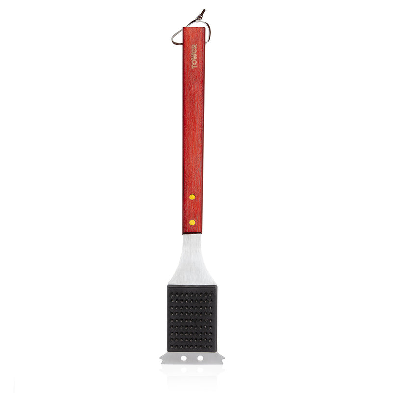 Tower 4 Piece BBQ Tools Set - Red