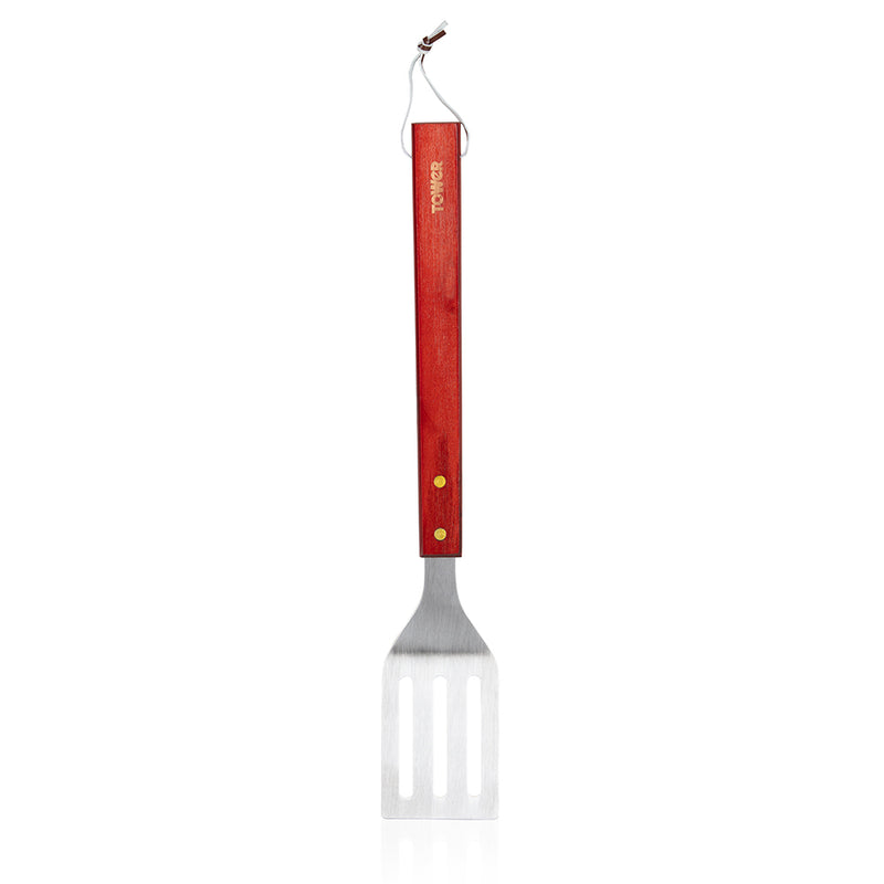 Tower 4 Piece BBQ Tools Set - Red
