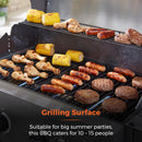 Tower Stealth 4000 Four Burner BBQ w/ Side Burner - Black