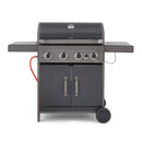 Tower Stealth 4000 Four Burner BBQ w/ Side Burner - Black