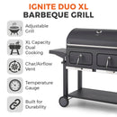 Tower Ignite Duo XL BBQ - Black