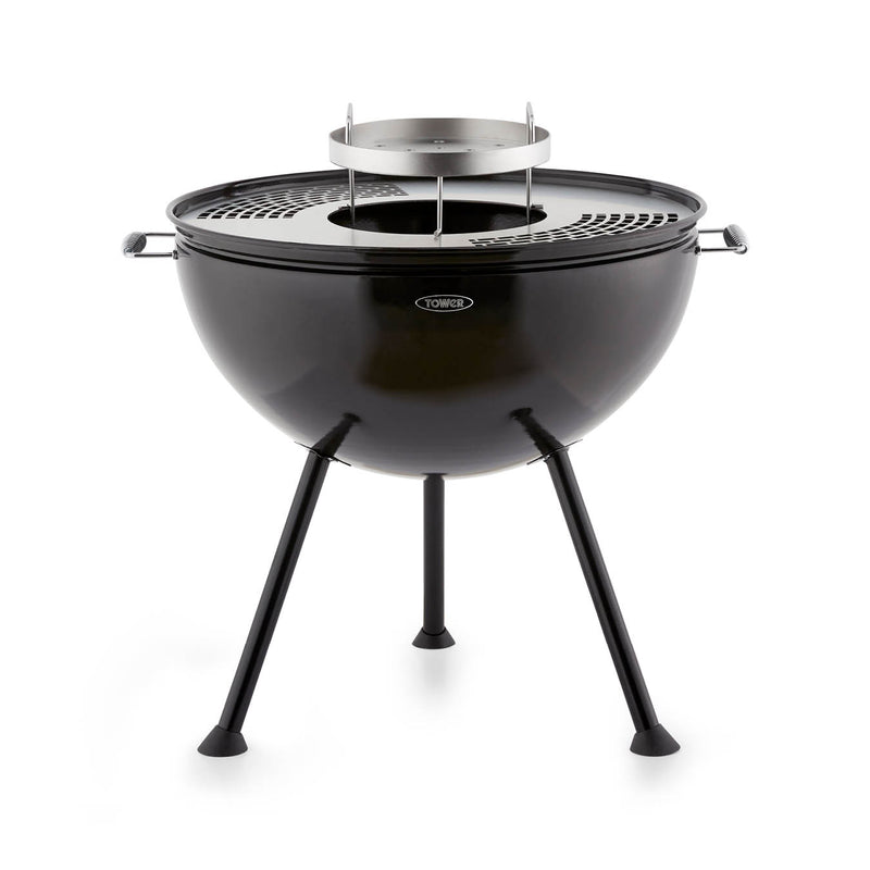 Tower Sphere BBQ Pit 'N' Grill - Black