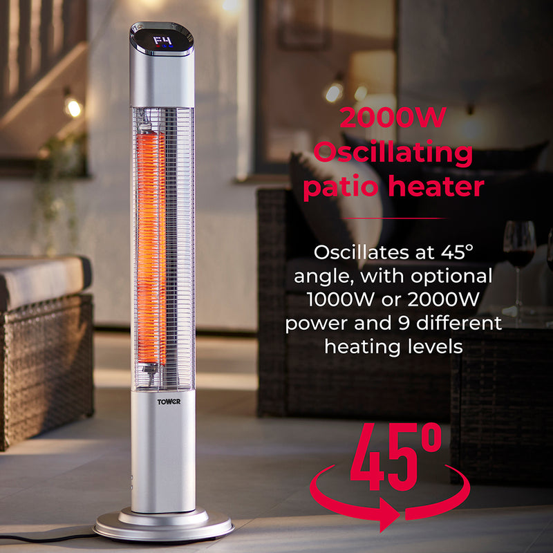 Tower SOL 2KW Free Standing Patio Heater