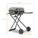 Tower Tourer Two Burner Portable Gas BBQ - Grey