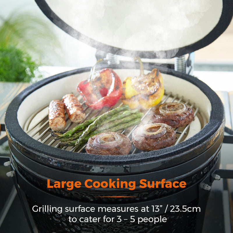 Tower Kamado Maxi Ceramic Charcoal BBQ - Black