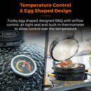 Tower Kamado Maxi Ceramic Charcoal BBQ - Black