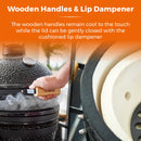 Tower Kamado Maxi Ceramic Charcoal BBQ - Black