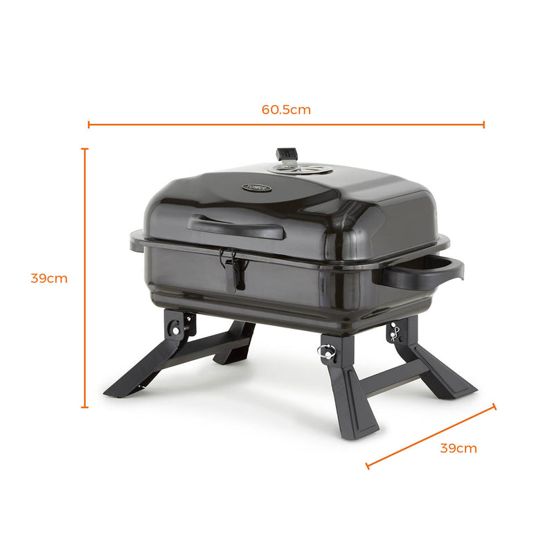 Tower Compact Portable BBQ Grill - Black