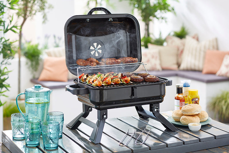 Tower Compact Portable BBQ Grill - Black