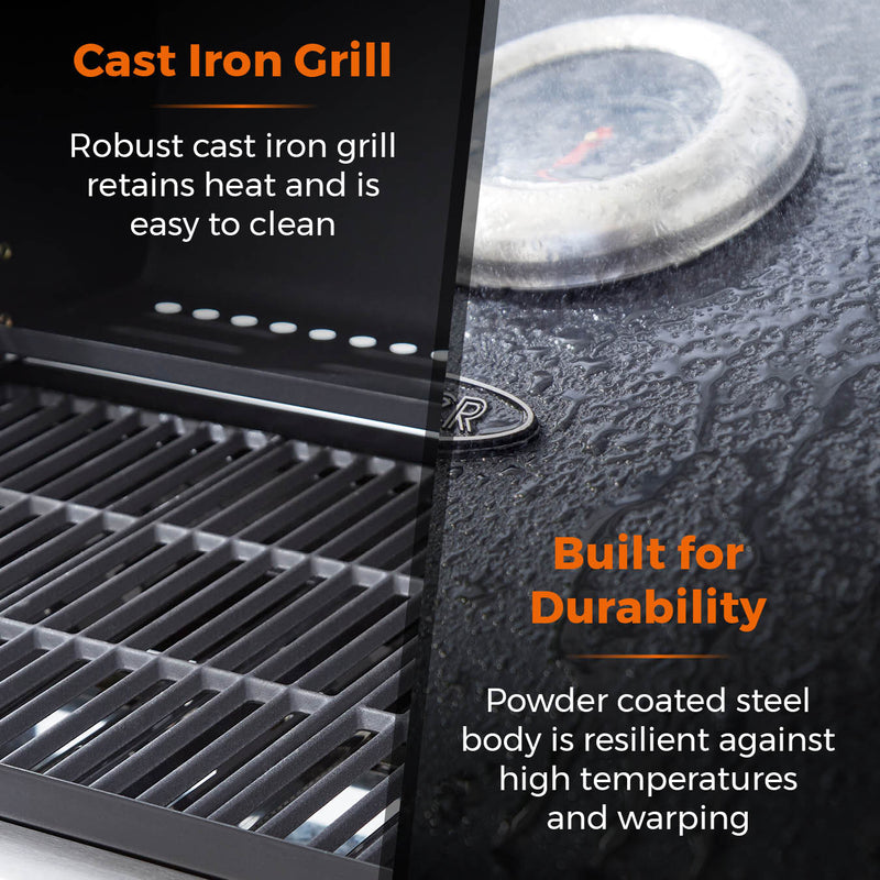 Tower Goucho BBQ and Plancha - Black