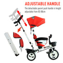 Baby Tricycle Stroller with Handle- Red