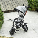 HOMCOM Baby Tricycle Stroller - Grey