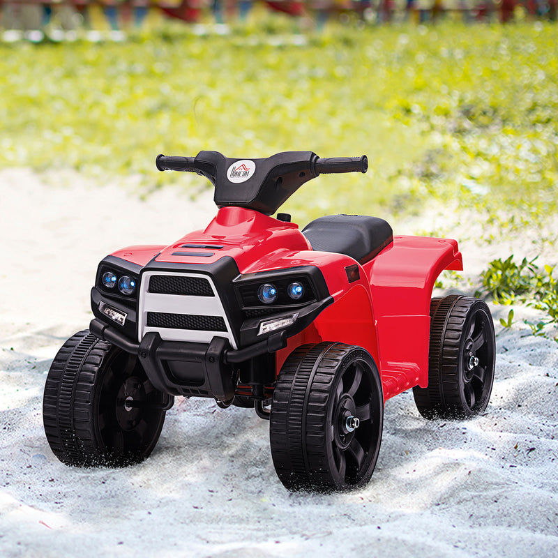 HOMCOM Kids Electric Ride On Quad Bike 6V - Black/Red