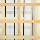 Outsunny Wooden Garden Planters with Trellis for Vine Climbing Plants, Natural