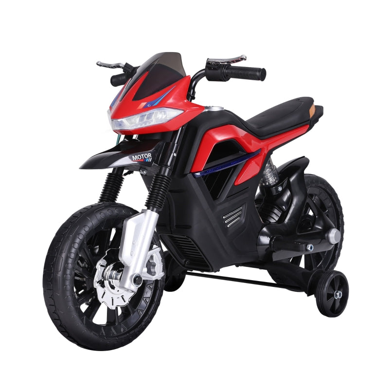 HOMCOM Kids Electric Ride On Motorbike Scooter 6V - Red