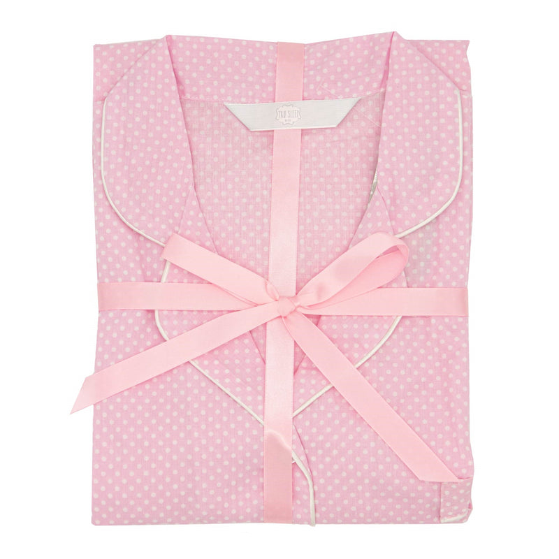 Tru Ladies Pyjama Polka Dot - Pink