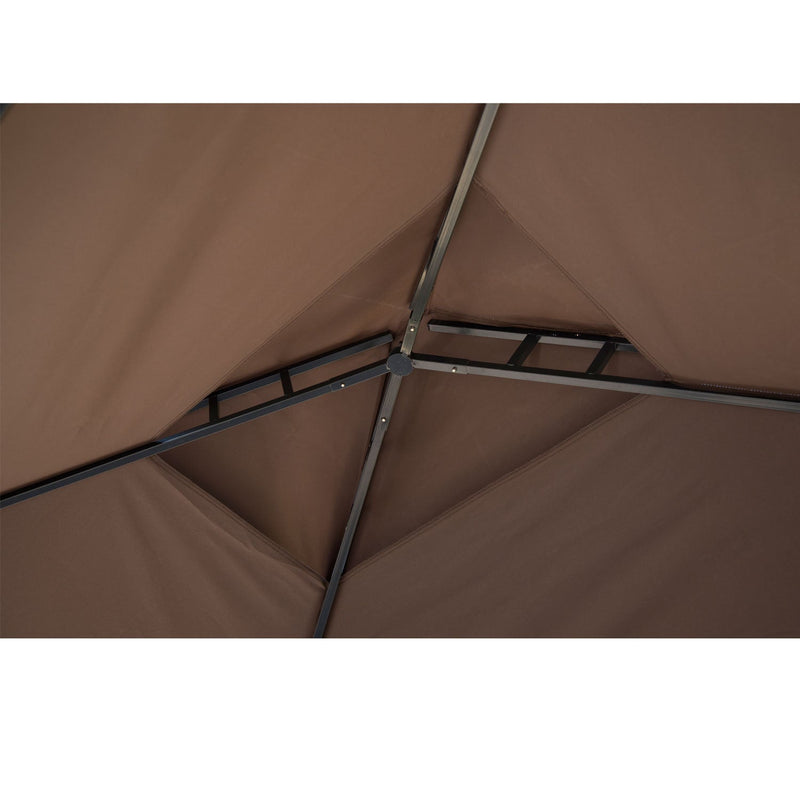 Outsunny Grill Gazebo Brown