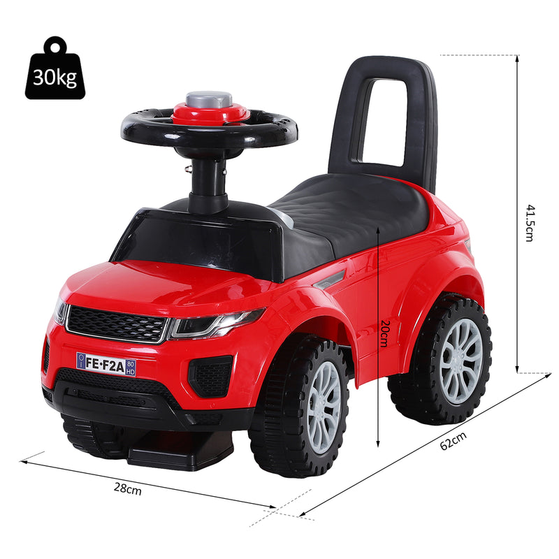 HOMCOM Baby 3 in 1 Rider on Car - Red