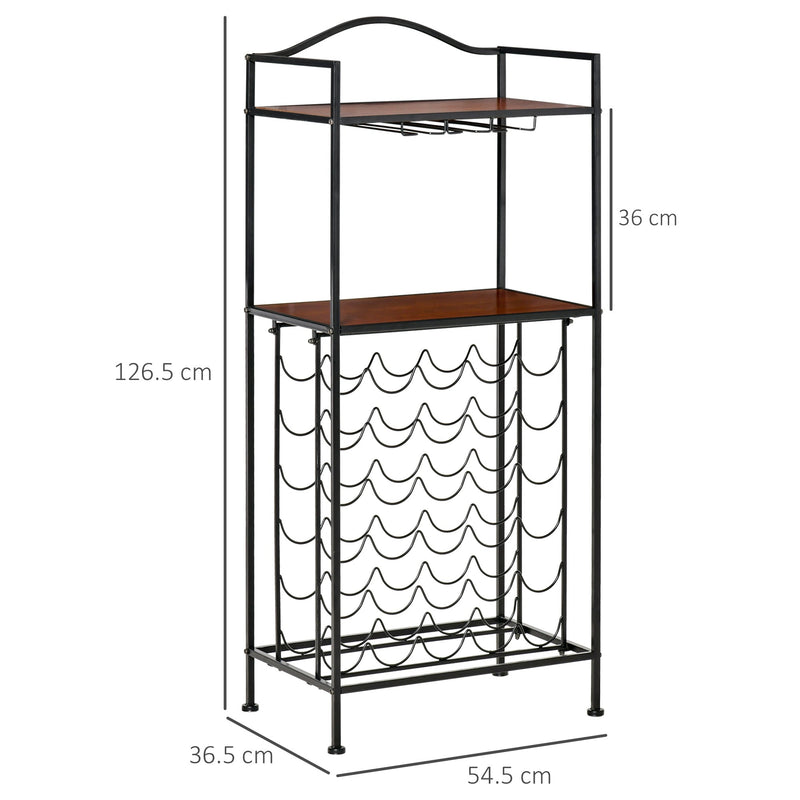 HOMCOM 30 Bottle Wine Rack