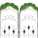 Outsunny Set of 2 Metal Trellis for Climbing Plants, Scrolls Design
