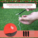 HOMCOM Christmas Inflatable Santa Claus 8'