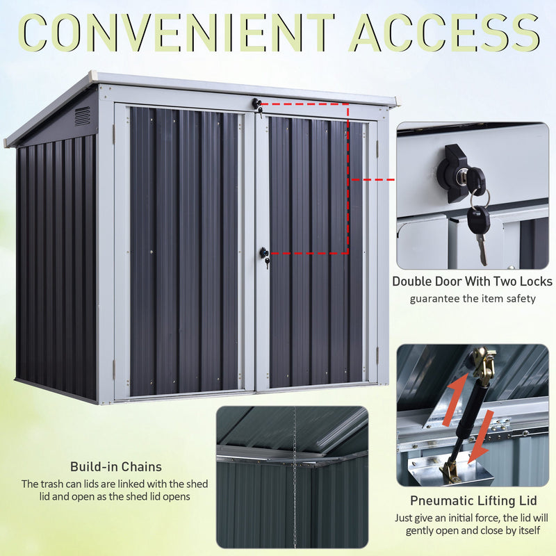 Storage Shed For Rubbish Bins