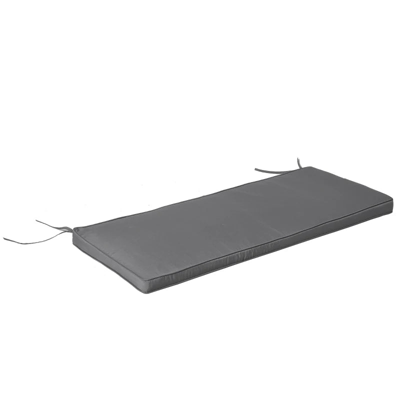 Outsunny-Water resistant Bench Cushion-Grey
