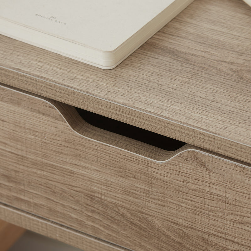 HOMCOM Floating Nightstand Set of 2, Wall Mounted Bedside Table with Drawer