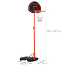 Basketball Hoop Stand with Durable Net