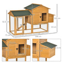 PawHut Deluxe 168cm Chicken Coop