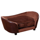PawHut Dog Sofa Chair W/ Legs Cushion for Small Dog Cat 78x57x35.5 cm, Brown