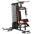 SPORTNOW Multi Gym Workout Station with Sit Up Bench, Push Up Stand, Dip Bars