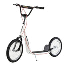 HOMCOM Childrens Scooter with Brakes - White