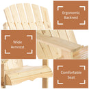 Outsunny Adirondack Chairs -  Natural