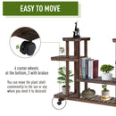 Outsunny Movable 4-Tier Garden Holder Display Shelf