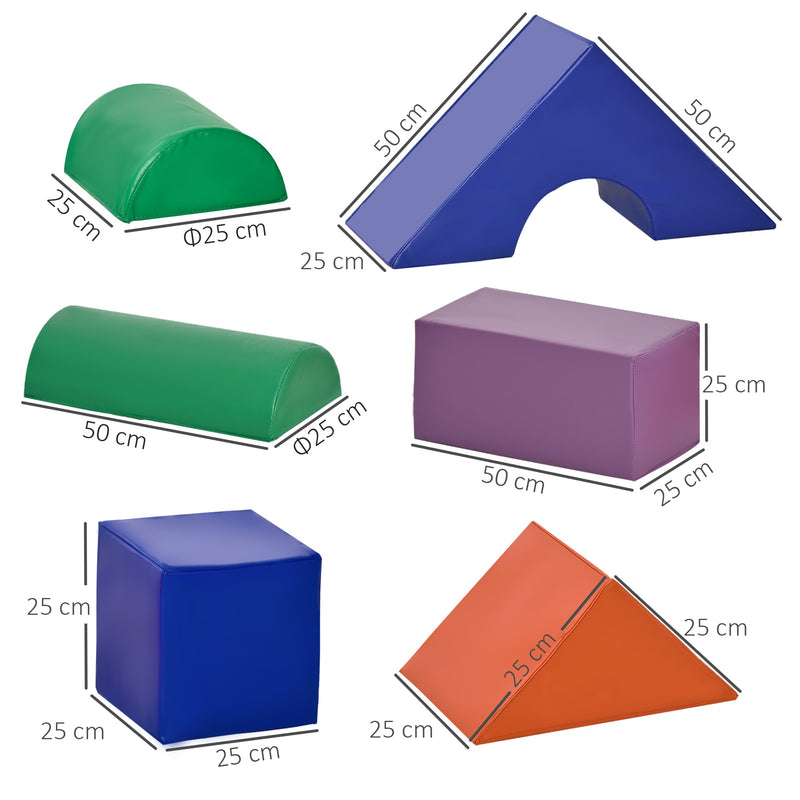 HOMCOM Kids 11 Piece Soft Play Set