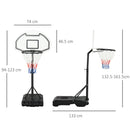 HOMCOM Basketball Hoop Stand