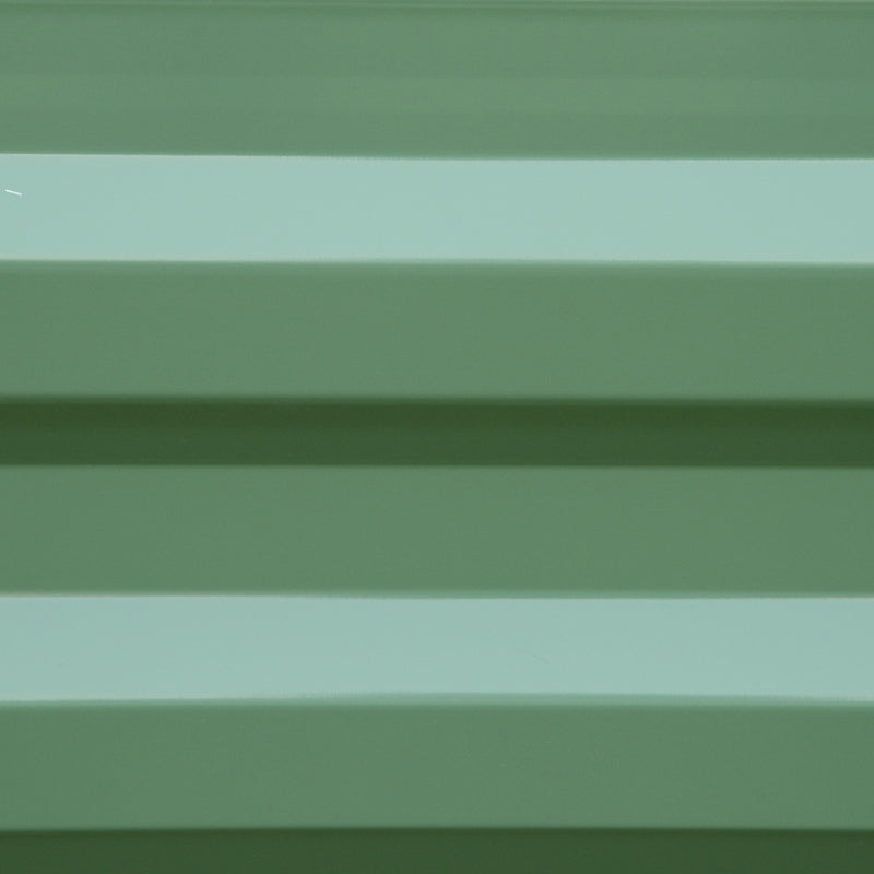 Outsunny Set of 2 Raised Garden Bed Galvanised Planter Box Easy Setup Green