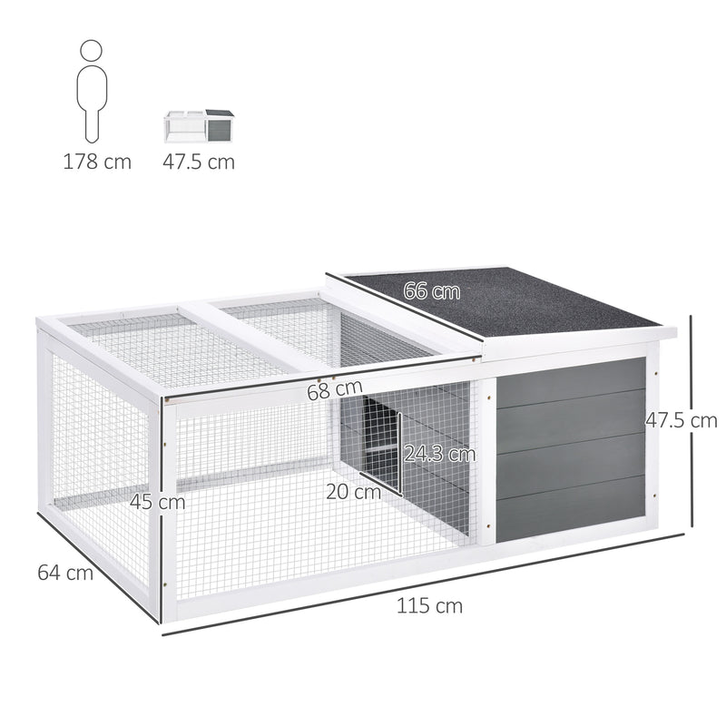 Pawhut Rabbit Hutch