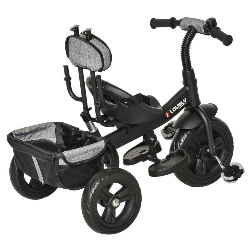 HOMCOM Baby Tricycle Stroller - Grey