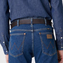 Wrangler Metal Loop Leather Belt - Brown