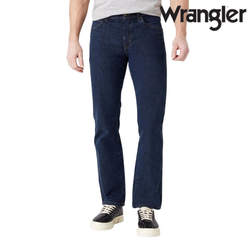 Wrangler Durable Basic Regular Fit Medium Stretch Jeans in Darkstone