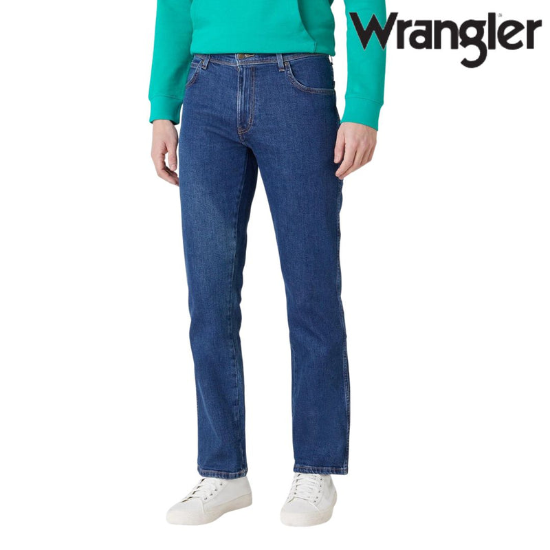 Wrangler Durable Basic Regular Fit Low Stretch Jeans in Darkstone