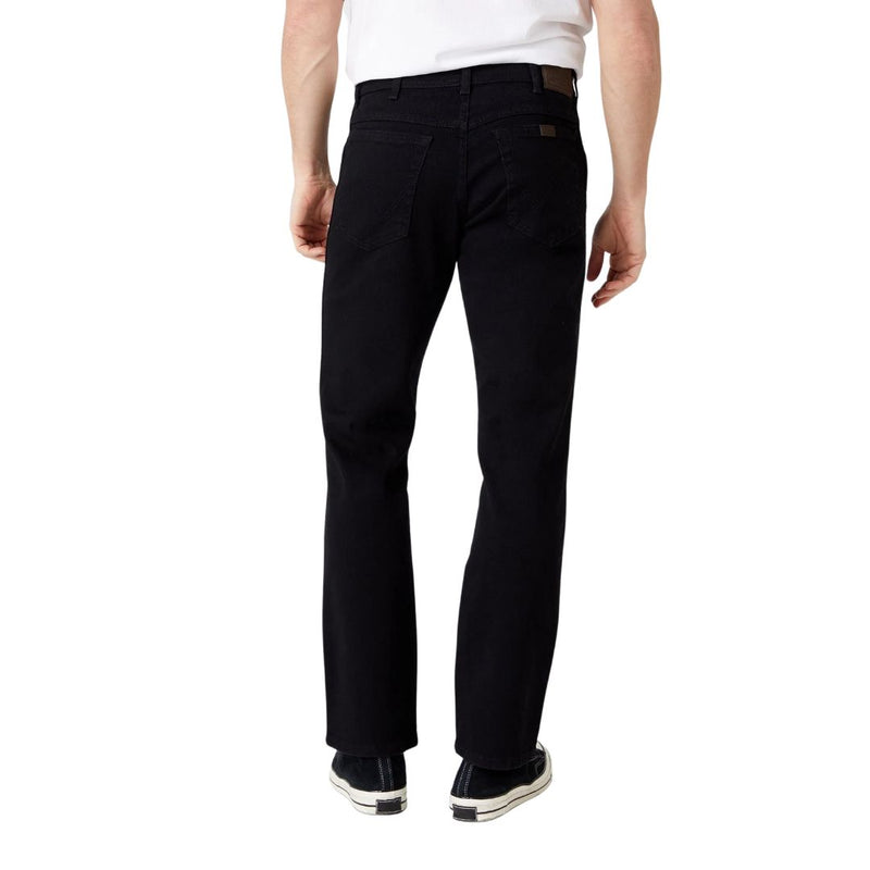 Wrangler Durable Basic Regular Fit Low Stretch Jeans in Black