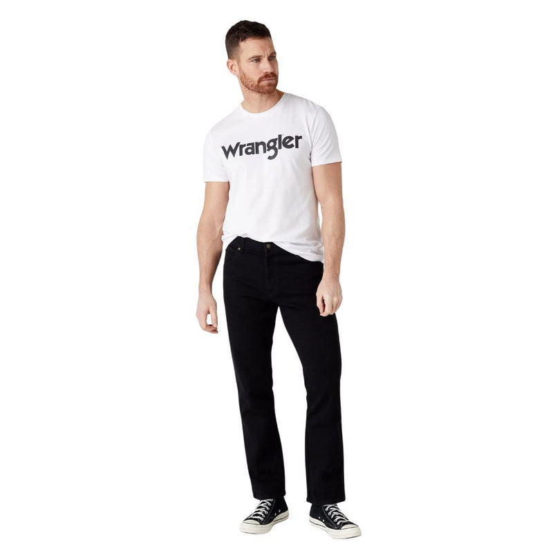 Wrangler Durable Basic Regular Fit Low Stretch Jeans in Black