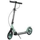 HOMCOM Folding Kick Scooter for 14+ w/ Adjustable Height, Dual Brake System