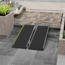 HOMCOM Folding Aluminium Wheelchair Ramp 122x73cm 272KG Capacity for Home