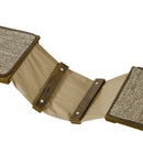 PawHut 8Pcs Wall Mounted Cat Shelves w/ Posts, Perches, Ladder - Brown